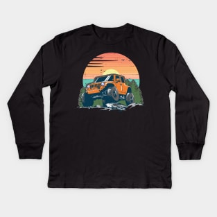 4x4 off road Kids Long Sleeve T-Shirt